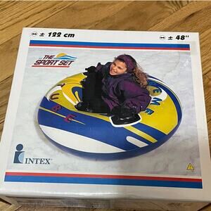 Vintage 48" INTEX The Sport Set Snow Tube Water Tube Tubing Pool‎ Model #68294